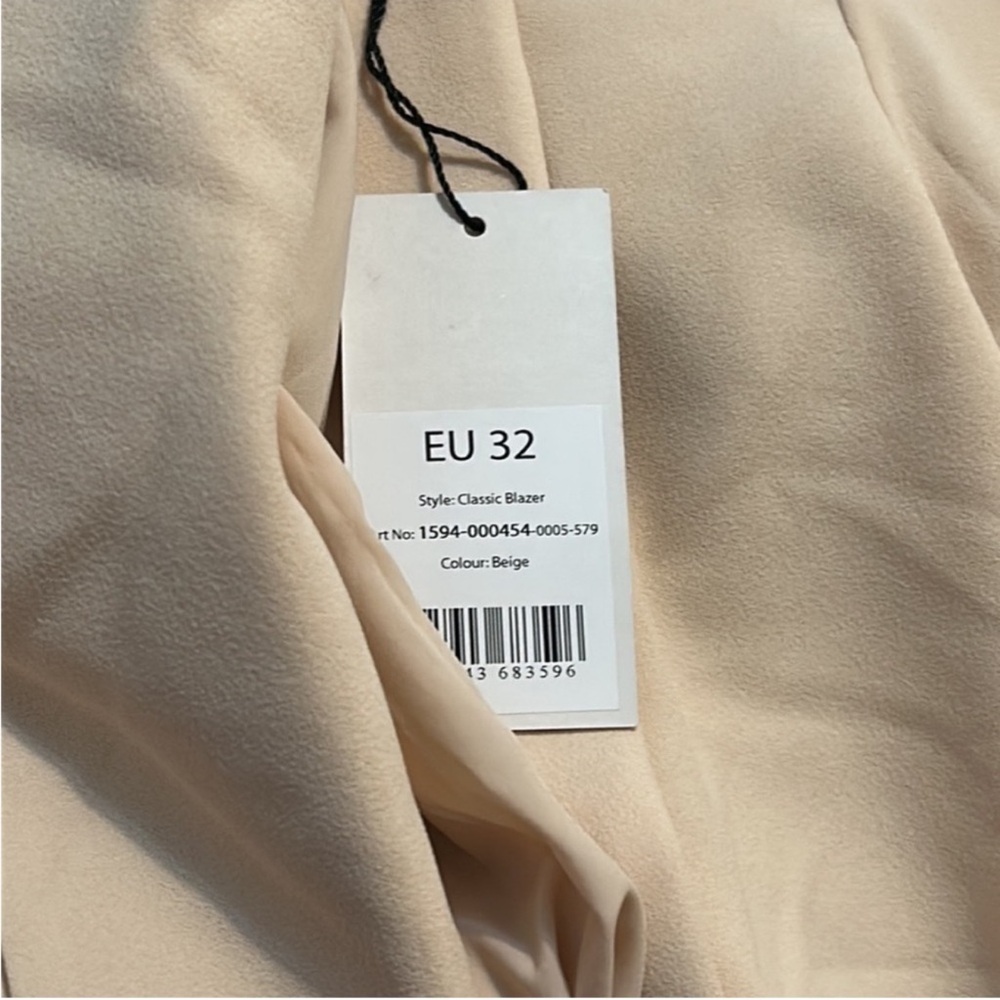 NWT NA-KD Beige Original Blazer Oversized size XS - Picture 7 of 8
